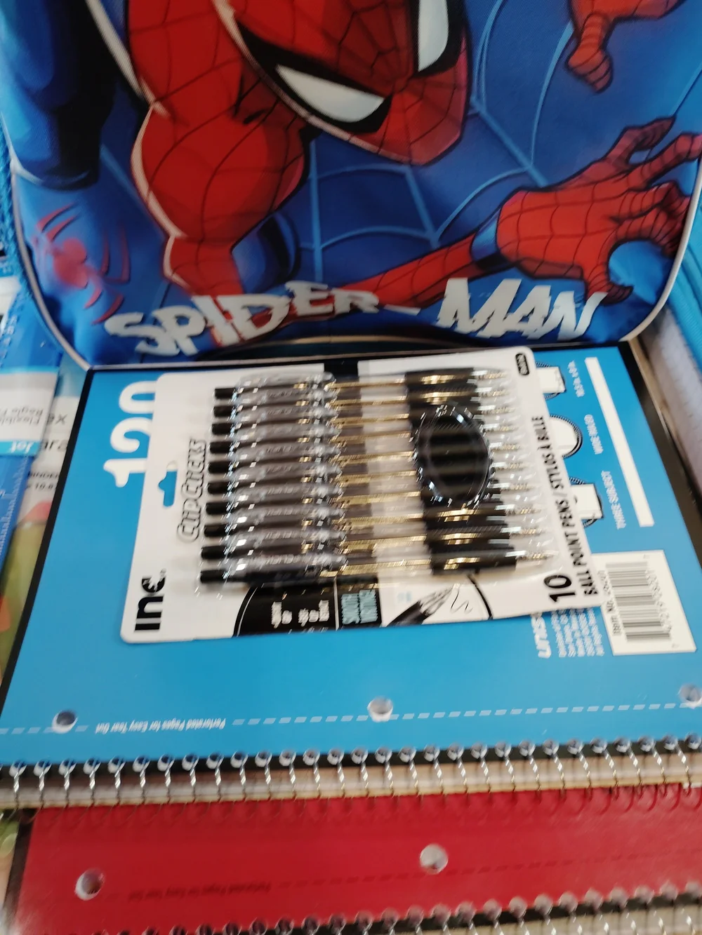 Marvel Spider-Man Kids Backpack(nwt) & Lunch Bag Set w/ School Supplies